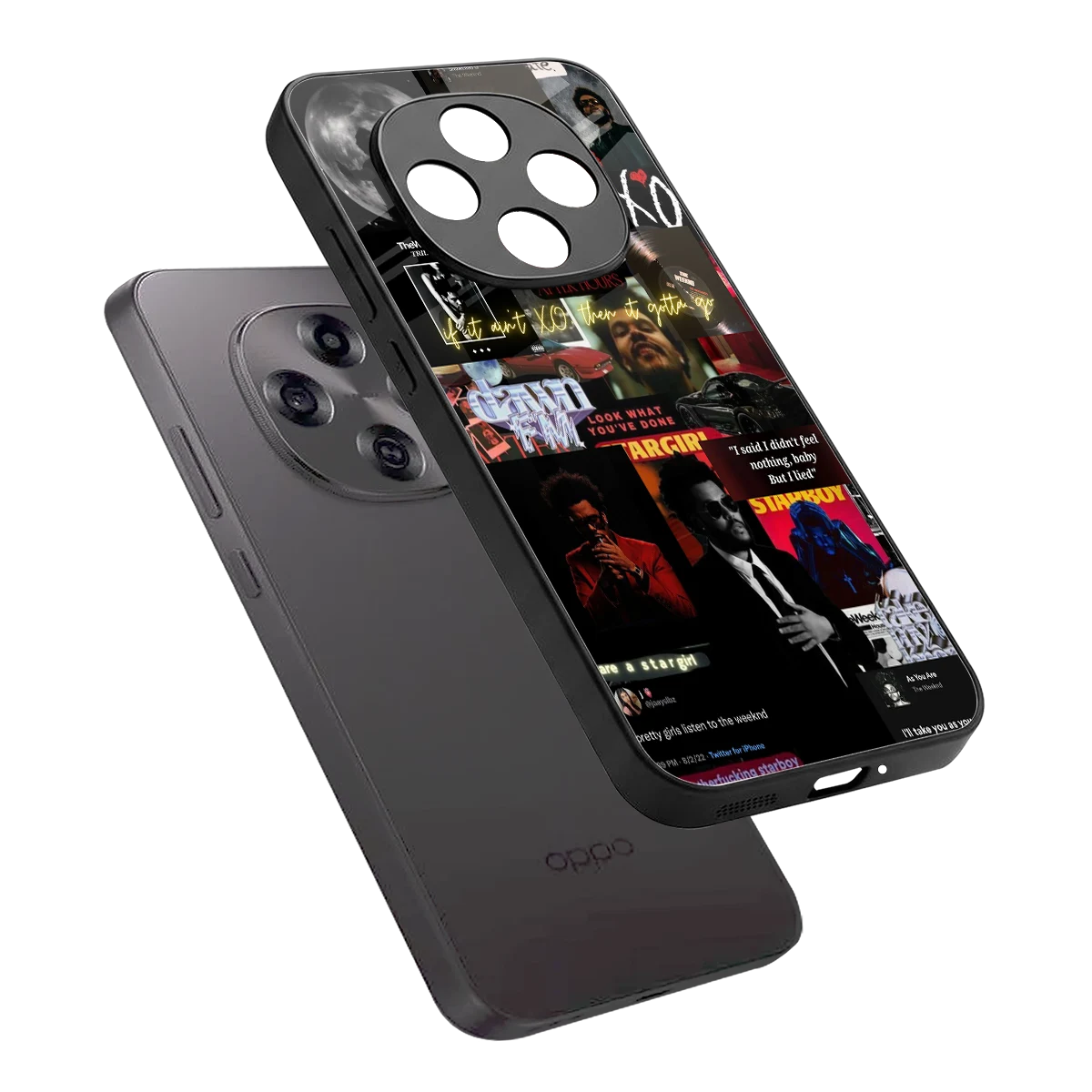 Star Boy Aura sleek oppo f31 pro 5g cover with tempered glass back and TPU edges