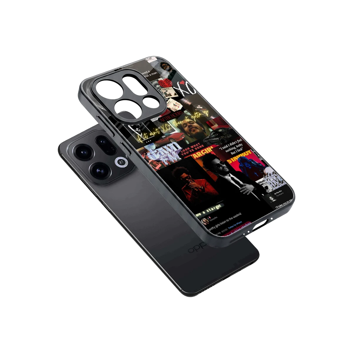 Star Boy Aura sleek oppo find x9 cover with tempered glass back and TPU edges
