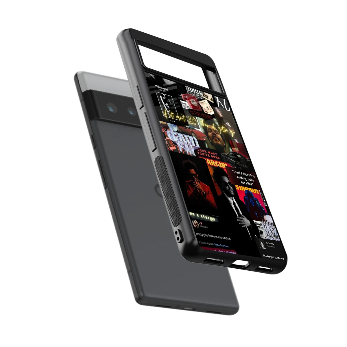 Star Boy Aura sleek google pixel 6 pro cover with tempered glass back and TPU edges