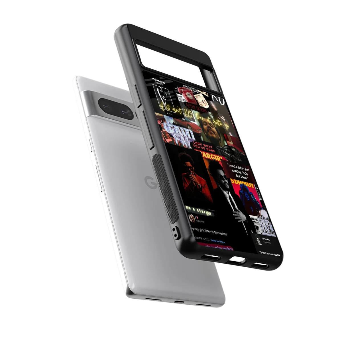 Star Boy Aura sleek google pixel 7 pro cover with tempered glass back and TPU edges