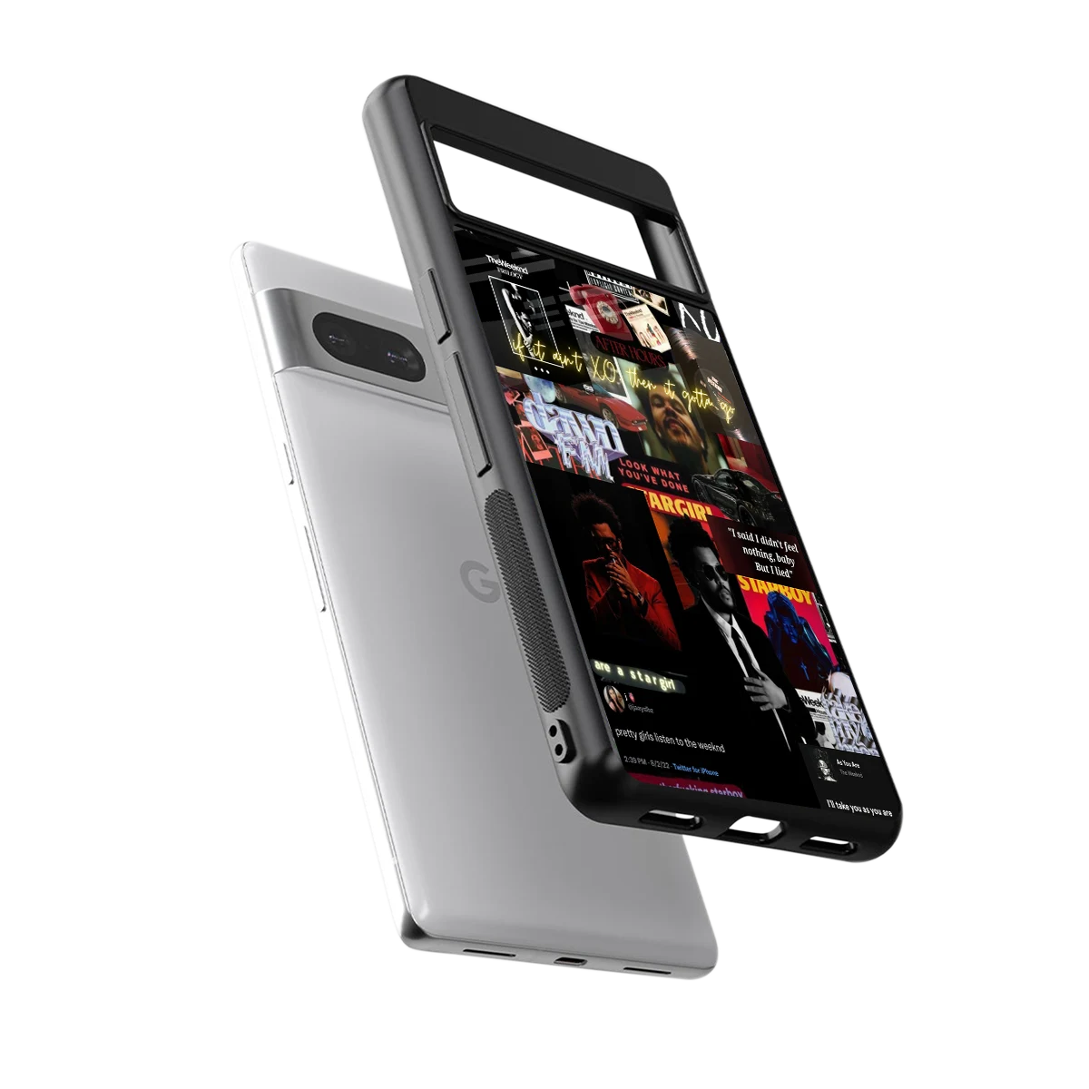 Star Boy Aura sleek google pixel 7a cover with tempered glass back and TPU edges