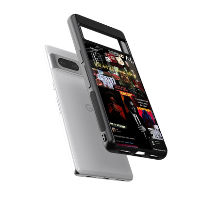 Star Boy Aura sleek google pixel 7a cover with tempered glass back and TPU edges