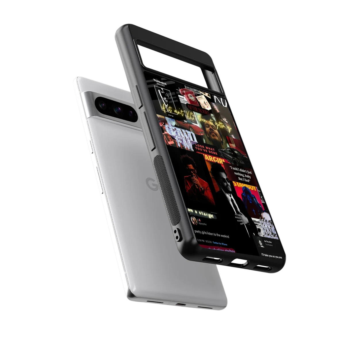 Star Boy Aura sleek google pixel 8 pro cover with tempered glass back and TPU edges