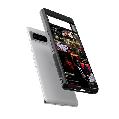 Star Boy Aura sleek google pixel 8 pro cover with tempered glass back and TPU edges