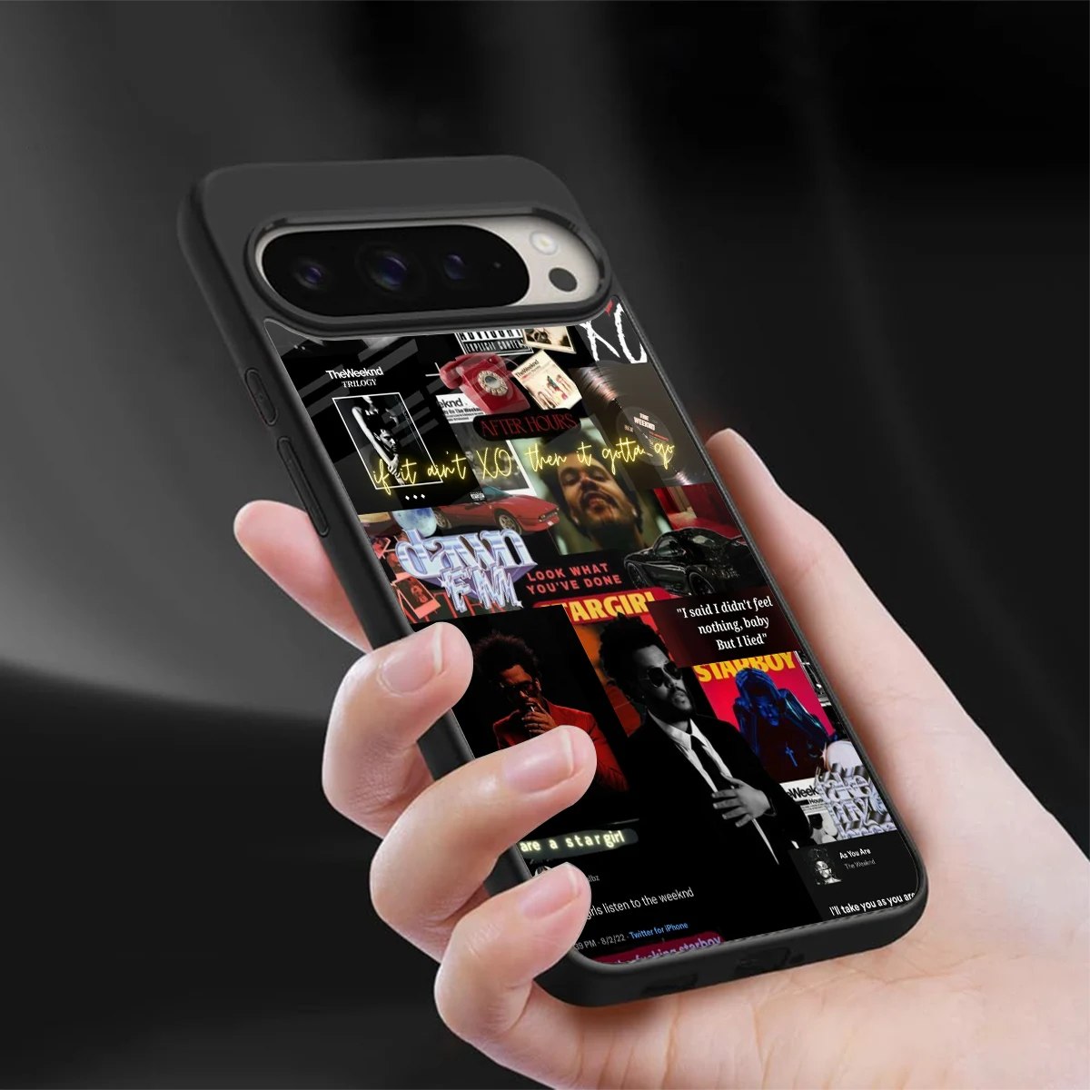 Star Boy Aura sleek google pixel 9 pro cover with tempered glass back and TPU edges