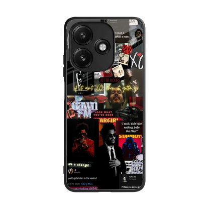 Star Boy Aura back phone cover | glass case for redmi 12 5g