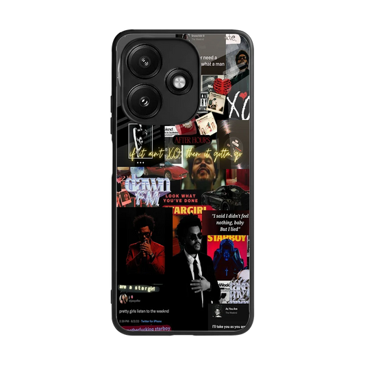 Star Boy Aura back phone cover | glass case for redmi 12 5g