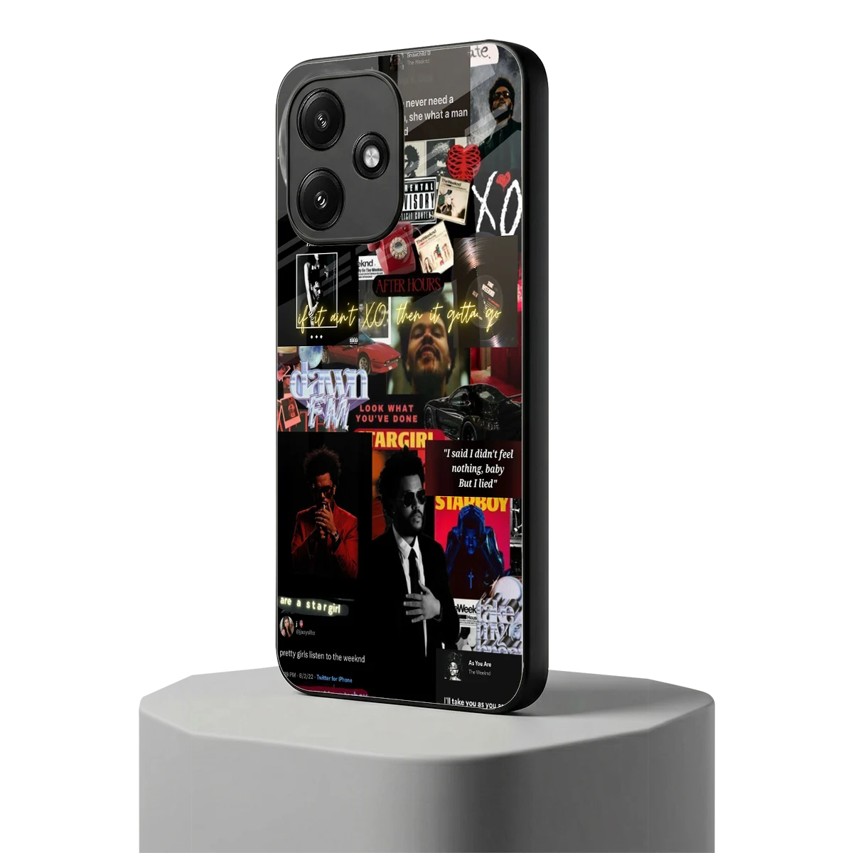 Star Boy Aura redmi 12 5g mobile cover | shockproof glass phone case