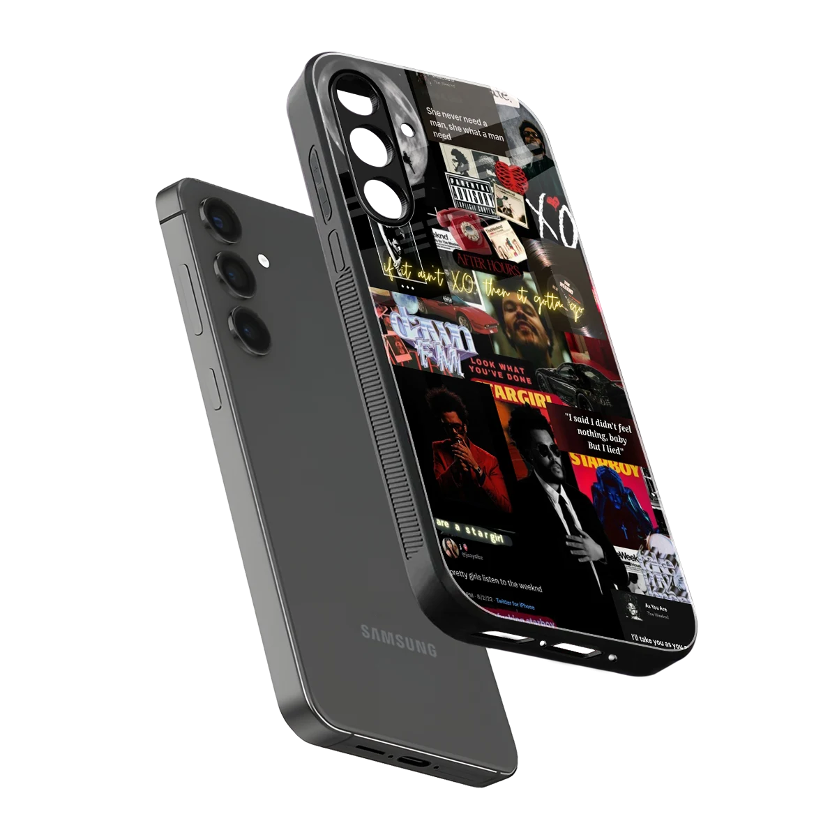 Star Boy Aura sleek samsung galaxy a14 5g cover with tempered glass back and TPU edges