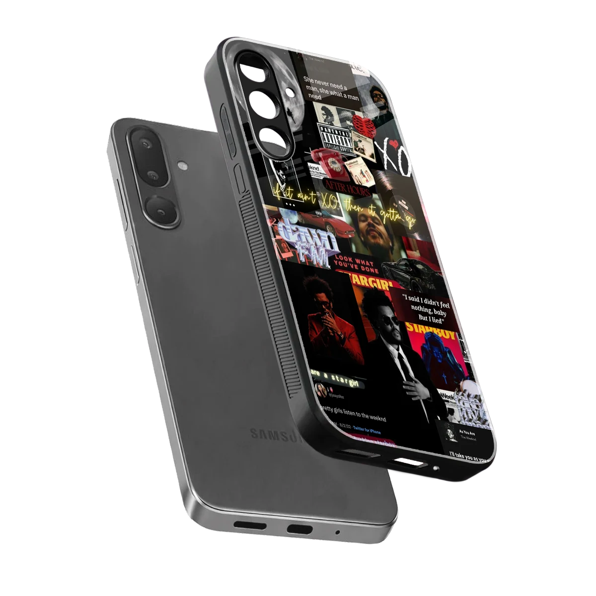 Star Boy Aura sleek samsung galaxy m36 5g cover with tempered glass back and TPU edges
