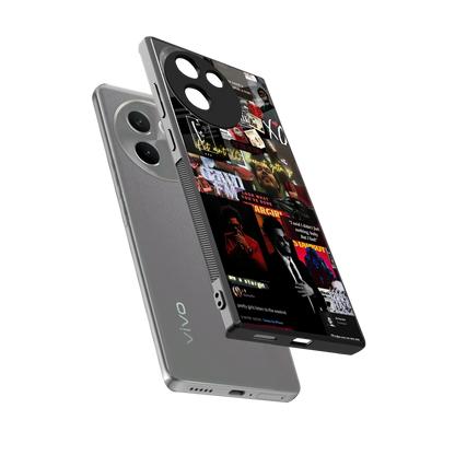 Star Boy Aura sleek vivo v30e cover with tempered glass back and TPU edges
