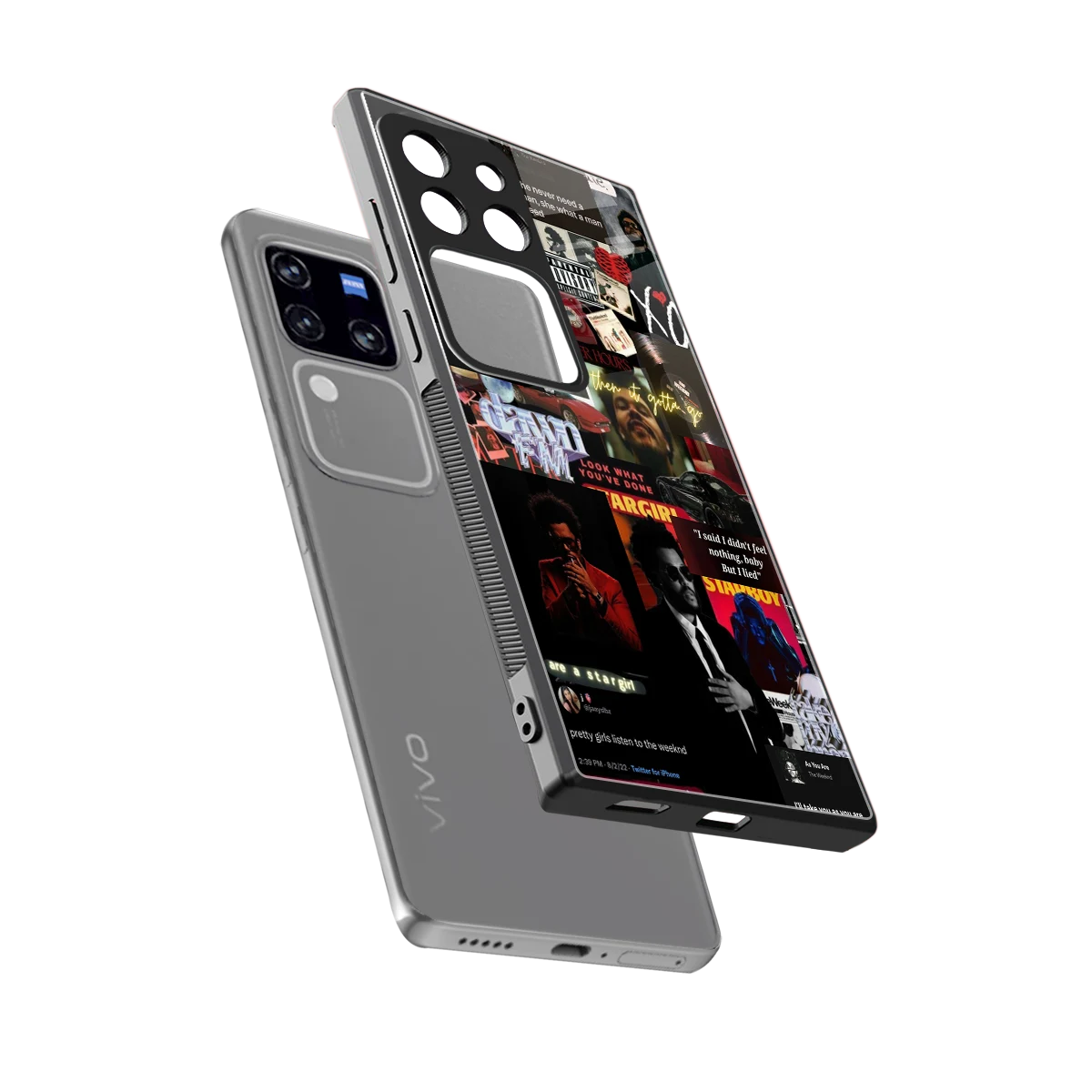 Star Boy Aura sleekvivo v30 pro cover with tempered glass back and TPU edges