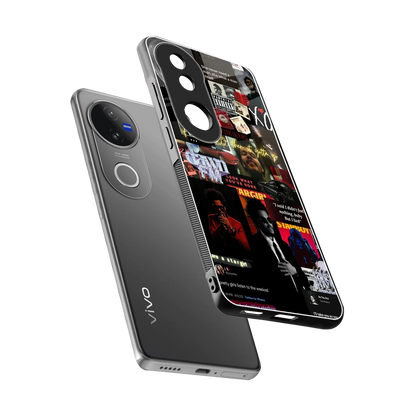 Star Boy Aura sleek vivo v50 cover with tempered glass back and TPU edges