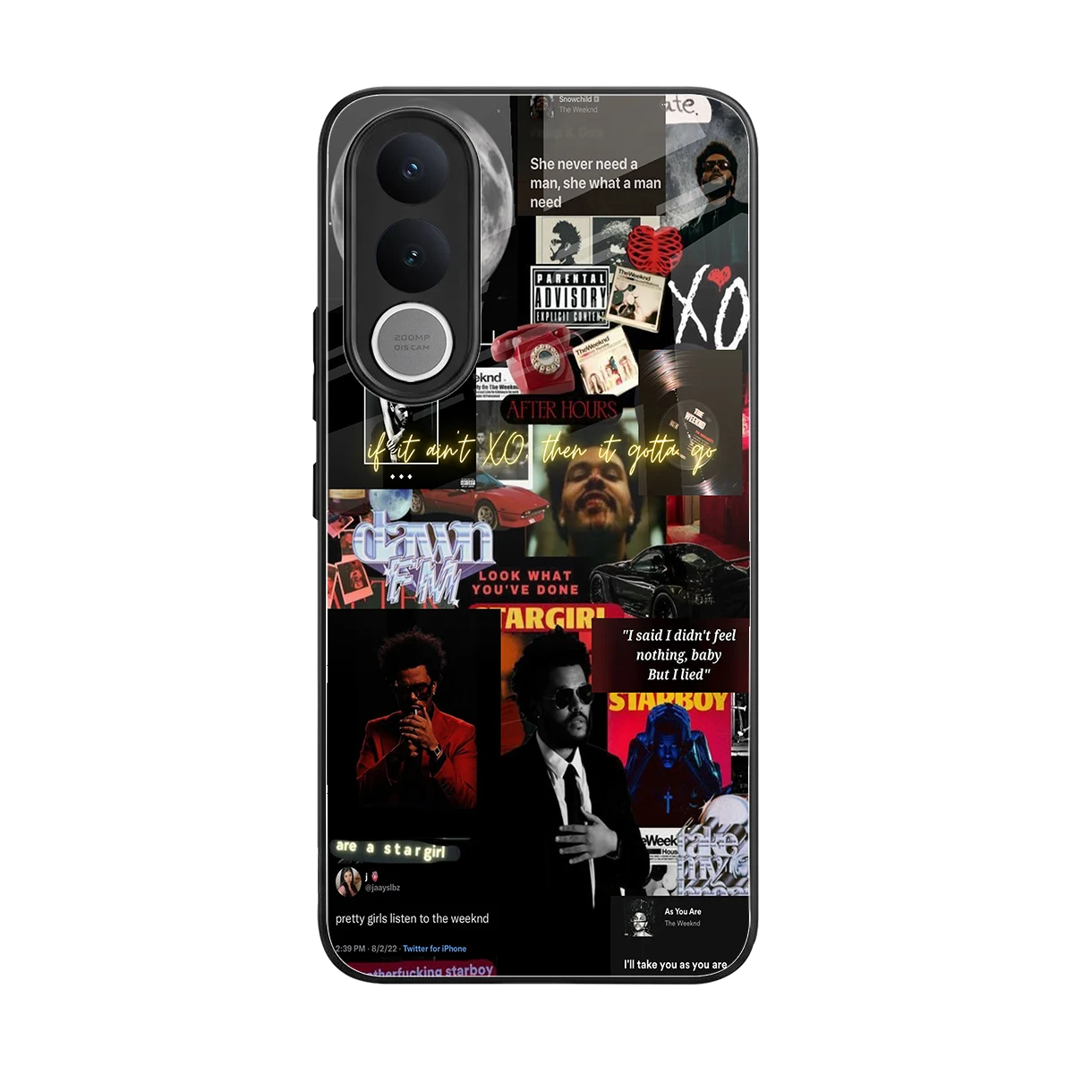 Star Boy Aura back phone cover | glass case for vivo v70 fe