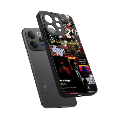 Star Boy Aura sleek vivo v70 cover with tempered glass back and TPU edges