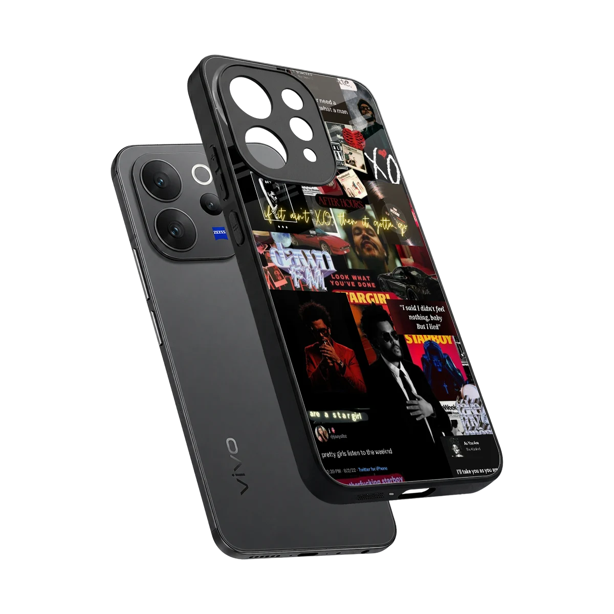 Star Boy Aura sleek vivo v70 elite cover with tempered glass back and TPU edges