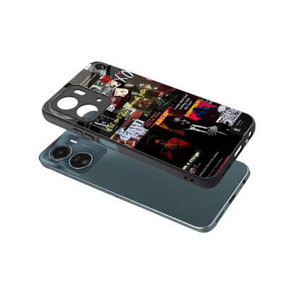 Star Boy Aura sleek vivo y16 cover with tempered glass back and TPU edges