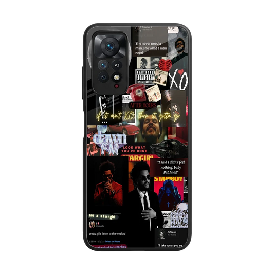 Star Boy Aura back phone cover | glass case for redmi note 11 pro