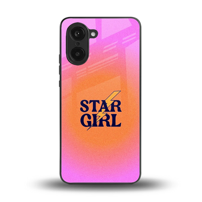 Star Girl Aesthetic back phone cover | glass case for oneplus nord ce5 5g