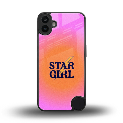 Star Girl Aesthetic back phone cover | glass case for cmf nothing phone 1