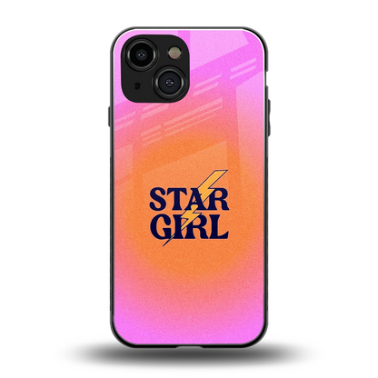 Star Girl Aesthetic back phone cover | glass case for iphone 12 mini