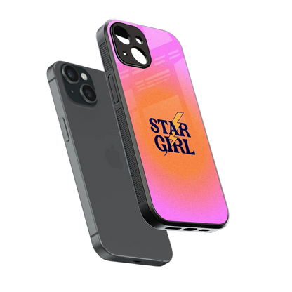 Star Girl Aesthetic sleek iphone 13 cover with tempered glass back and TPU edges
