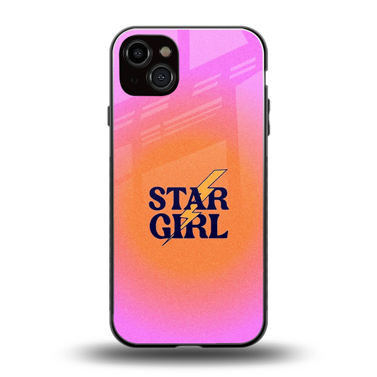 Star Girl Aesthetic back phone cover | glass case for iphone 14 plus