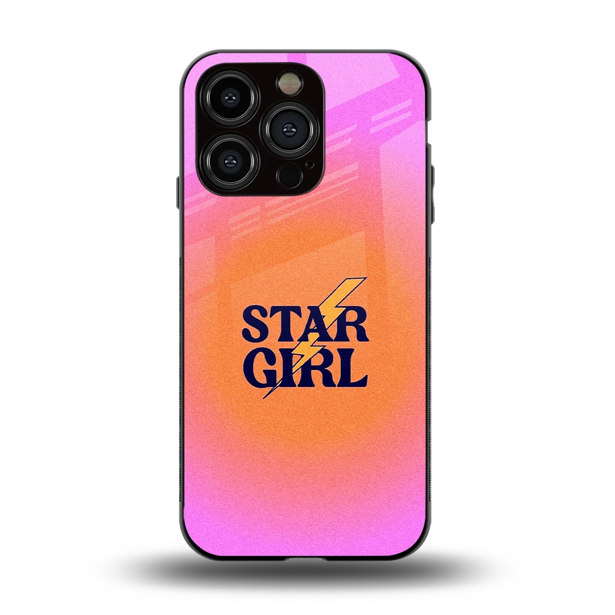 Star Girl Aesthetic back phone cover | glass case for iphone 15 pro