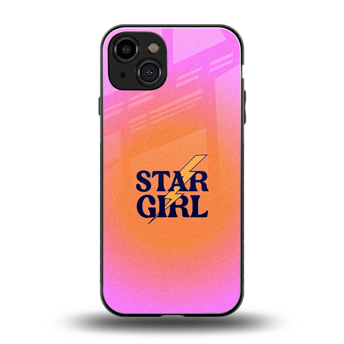 Star Girl Aesthetic back phone cover | glass case for iphone 15
