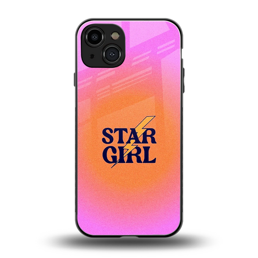 Star Girl Aesthetic back phone cover | glass case for iphone 15