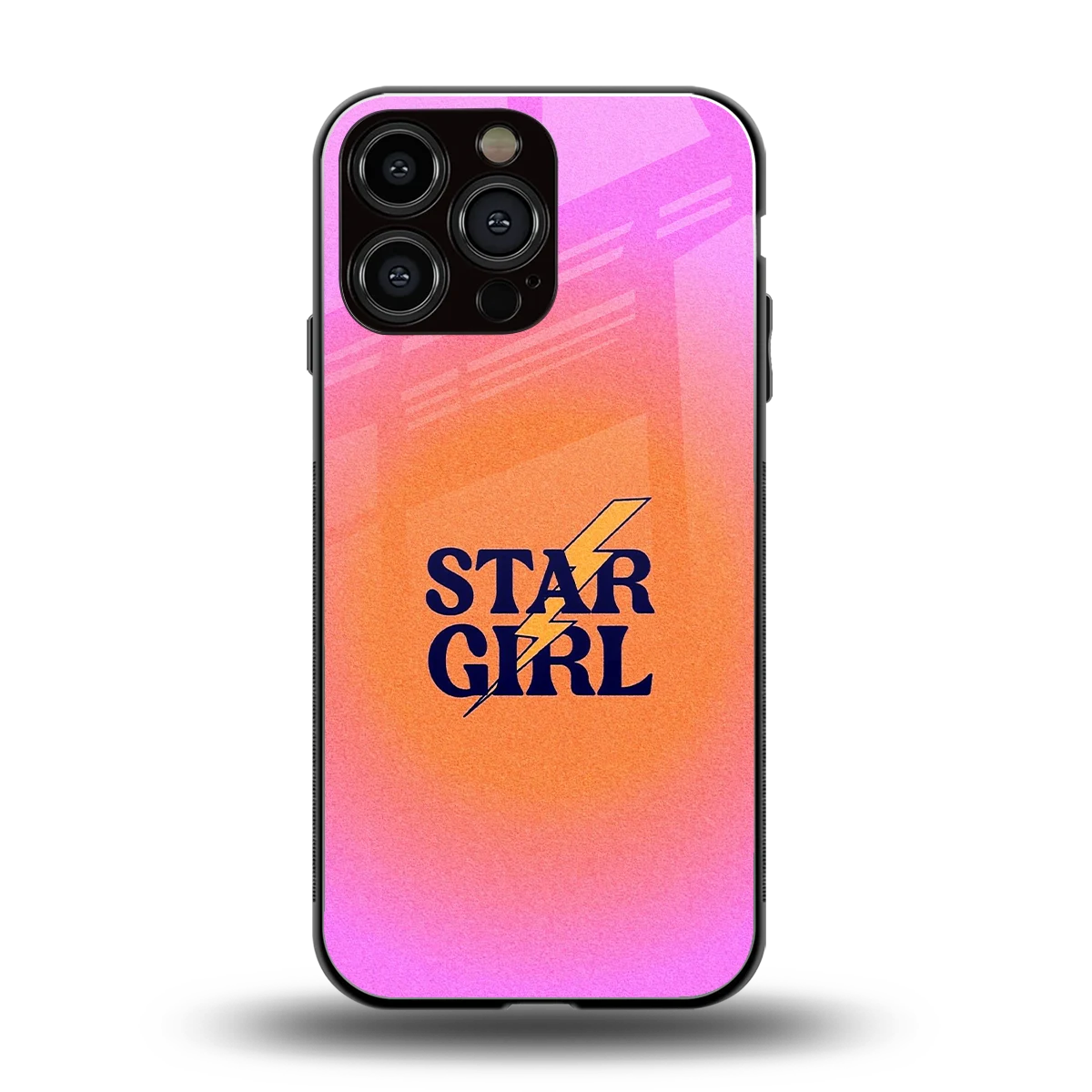 Star Girl Aesthetic back phone cover | glass case for iphone 16 pro max