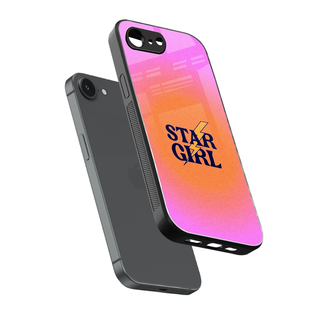 Star Girl Aesthetic sleek iphone 17e cover with tempered glass back and TPU edges