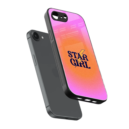 Star Girl Aesthetic sleek iphone 17e cover with tempered glass back and TPU edges