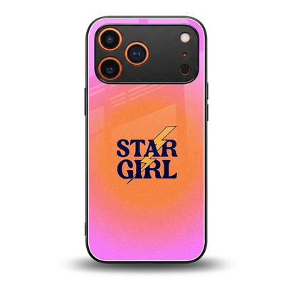 Star Girl Aesthetic back phone cover | glass case for iphone 17 pro