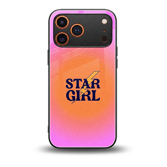 Star Girl Aesthetic back phone cover | glass case for iphone 17 pro max