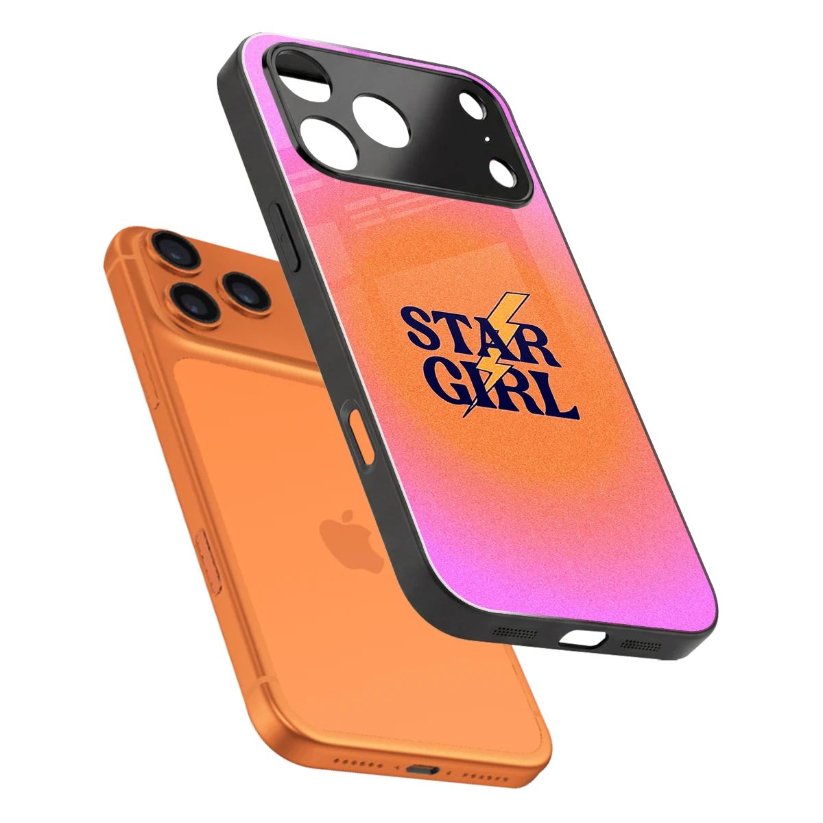 Star Girl Aesthetic sleek iphone 17 pro cover with tempered glass back and TPU edges