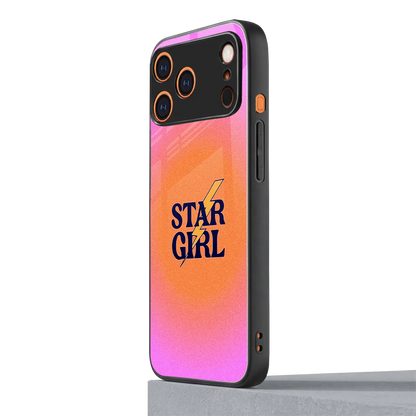 Star Girl Aesthetic iphone 17 pro mobile cover | shockproof glass phone case