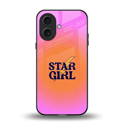 Star Girl Aesthetic back phone cover | glass case for iphone 17