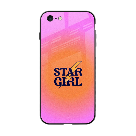 Star Girl Aesthetic back phone cover | glass case for iphone 6