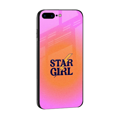 Star Girl Aesthetic sleek iphone 8 plus cover with tempered glass back and TPU edges