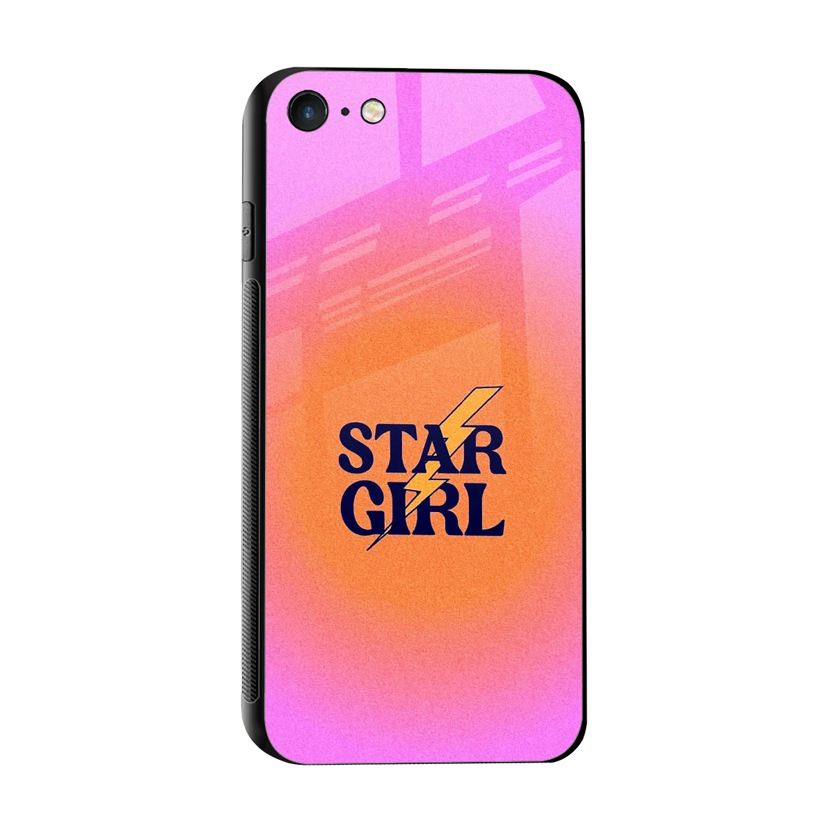 Star Girl Aesthetic sleek iphone 7 cover with tempered glass back and TPU edges