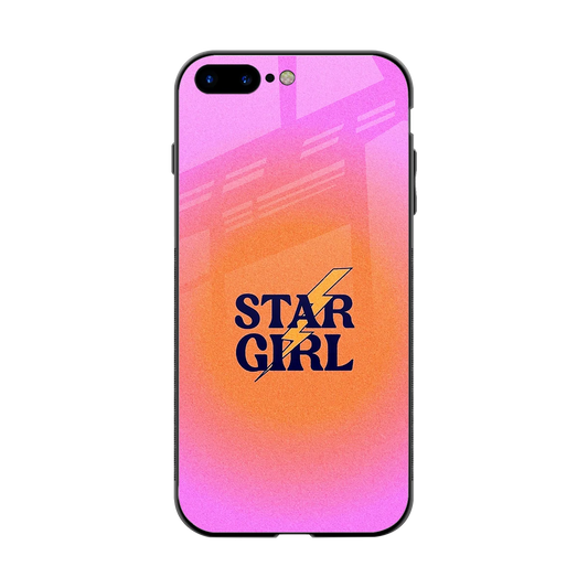 Star Girl Aesthetic back phone cover | glass case for iphone 8 plus