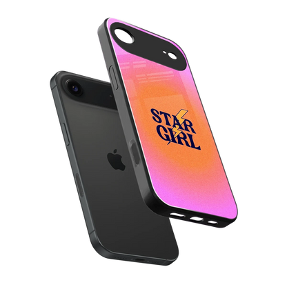 Star Girl Aesthetic sleek iphone air cover with tempered glass back and TPU edges