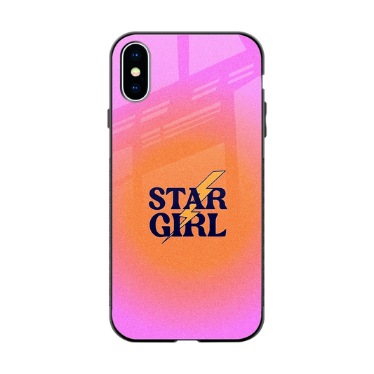 Star Girl Aesthetic back phone cover | glass case for iphone xs