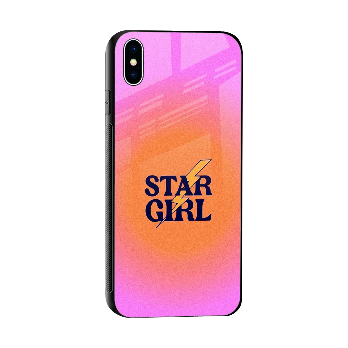 Star Girl Aesthetic sleek iphone xs max cover with tempered glass back and TPU edges