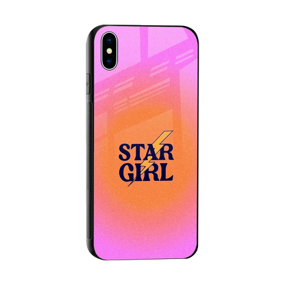 Star Girl Aesthetic sleek iphone xs max cover with tempered glass back and TPU edges