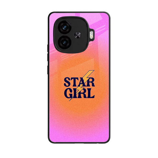 Star Girl Aesthetic back phone cover | glass case for iqoo neo 10r 5g