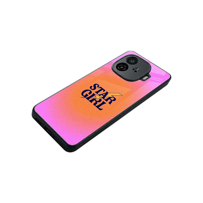 Star Girl Aesthetic stylish phone case for iqoo neo 10r 5g | glossy glass and slim fit