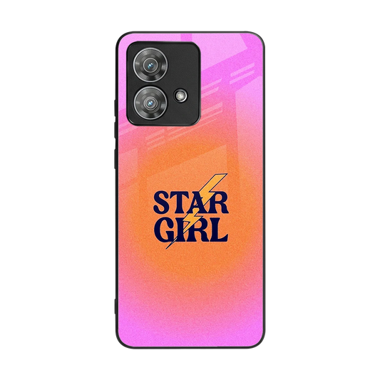 Star Girl Aesthetic back phone cover | glass case for motorola edge 40 neo 5g