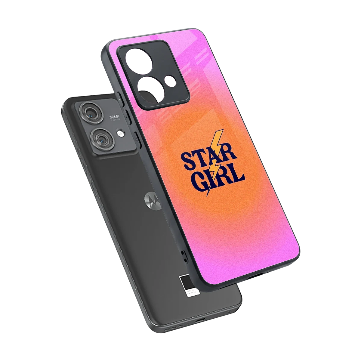 Star Girl Aesthetic sleek motorola edge 40 neo 5g cover with tempered glass back and TPU edges